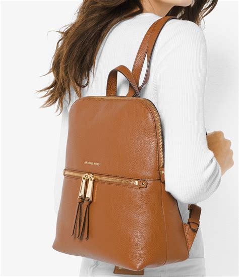 michael kors rhea backpack brown